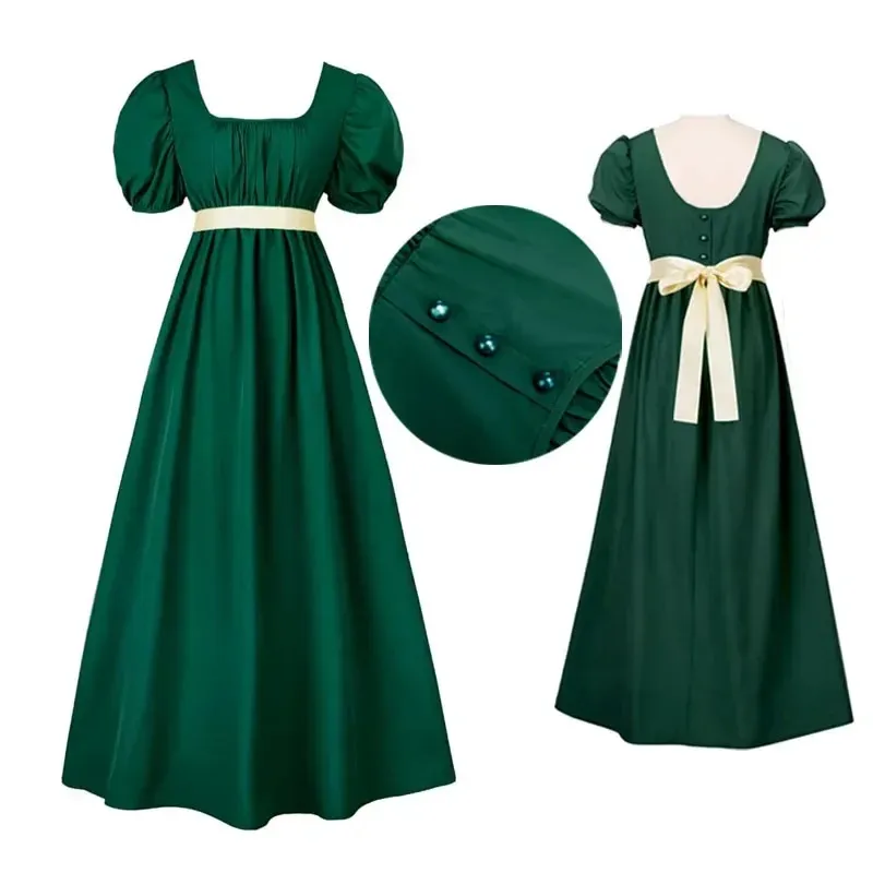 green emerald velvet dress Burgundy Regency Dress Historical Dress 1st Empire Josephine Dress –  MJcostume