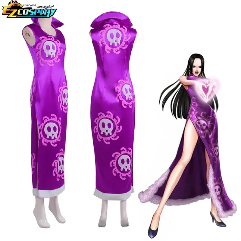 boa hancock purple dress Cosplay Costume Set Cheongsam Cloak for Women Halloween from Dhgate Others Apparel order items for a future release Figure Choice | Purple Dress