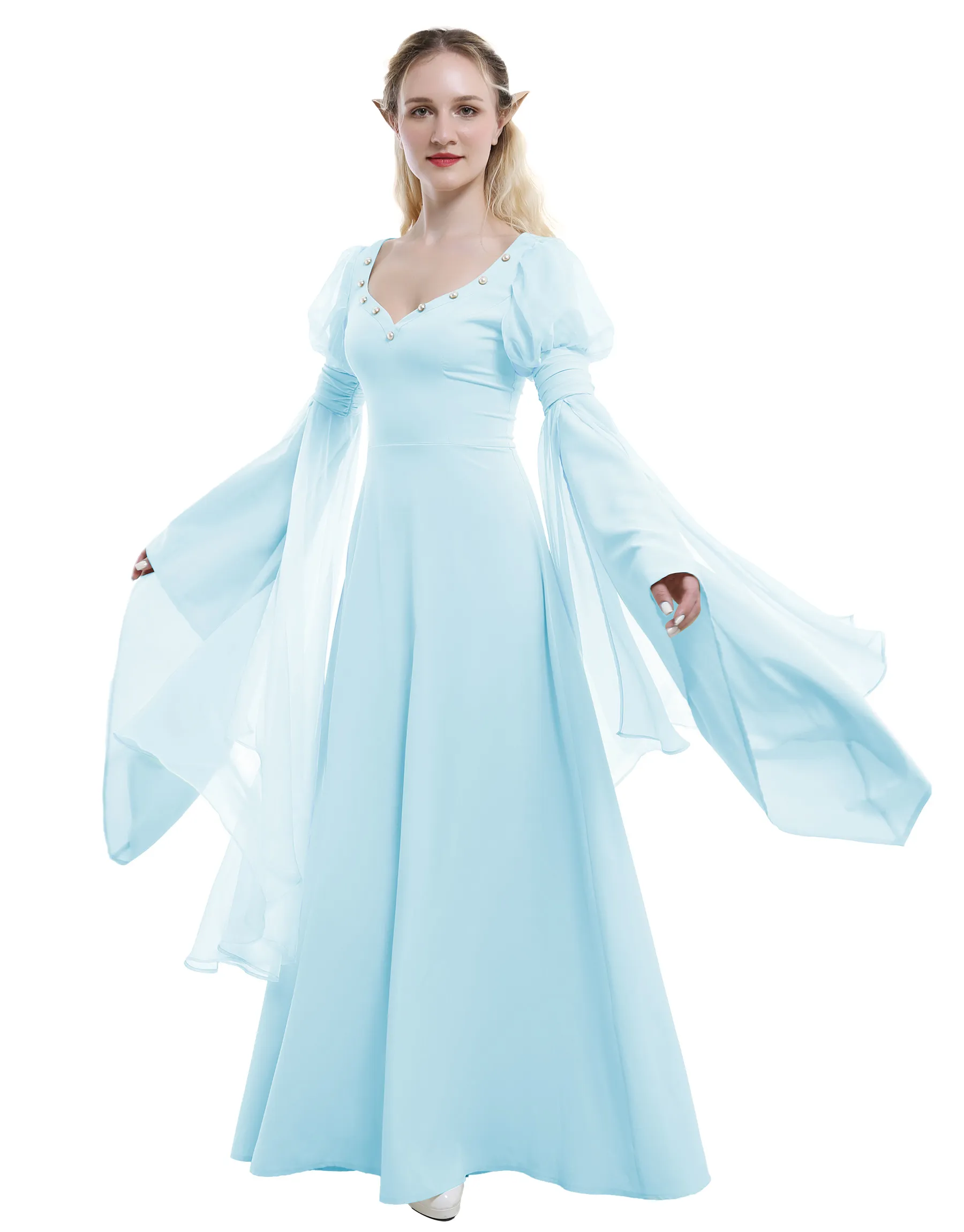 Womens Medieval Renaissance Fairy Elf Dress, Light... From  Uledemode_official, $68.44 | DHgate.Com