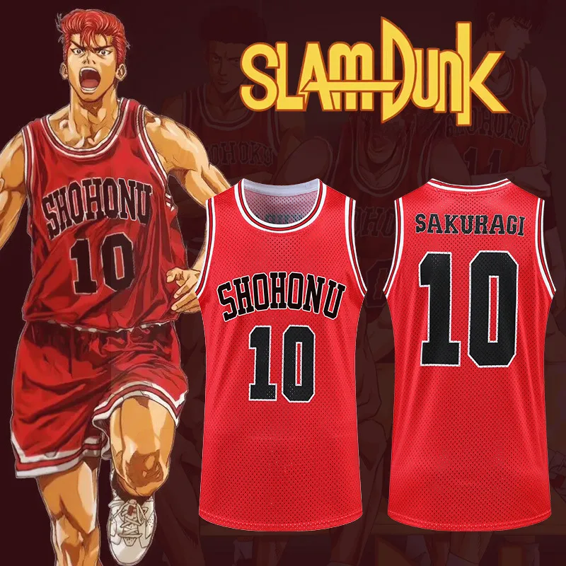 Slam Dunk Jersey Sakuragi Hanamichi No. 10 Basketball Uniform