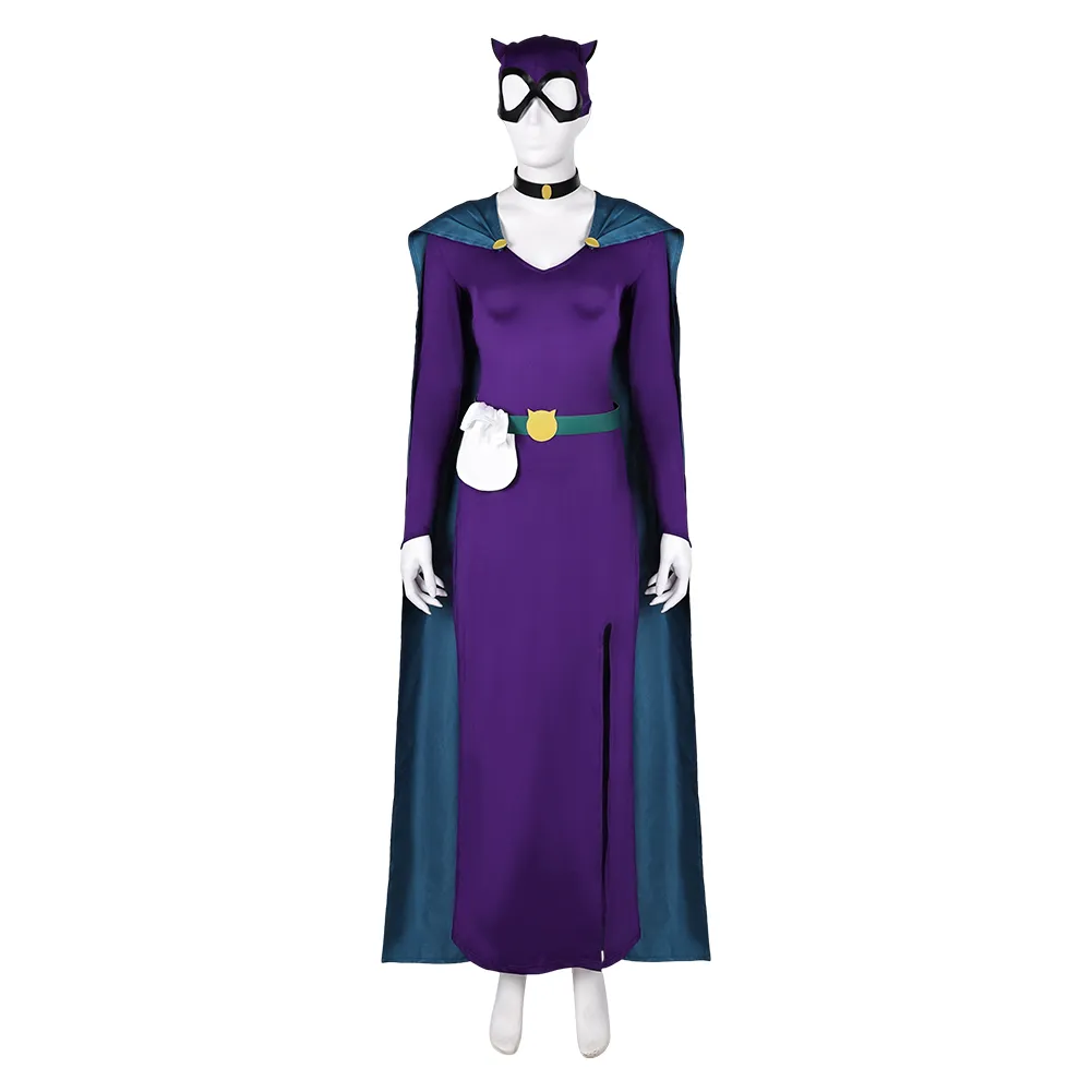 chinese dress ladies Black Cat Costume, Boatneck, Full Sleeves, Includes a Furry Tail – Kikimora  Fashion Store main image 1
