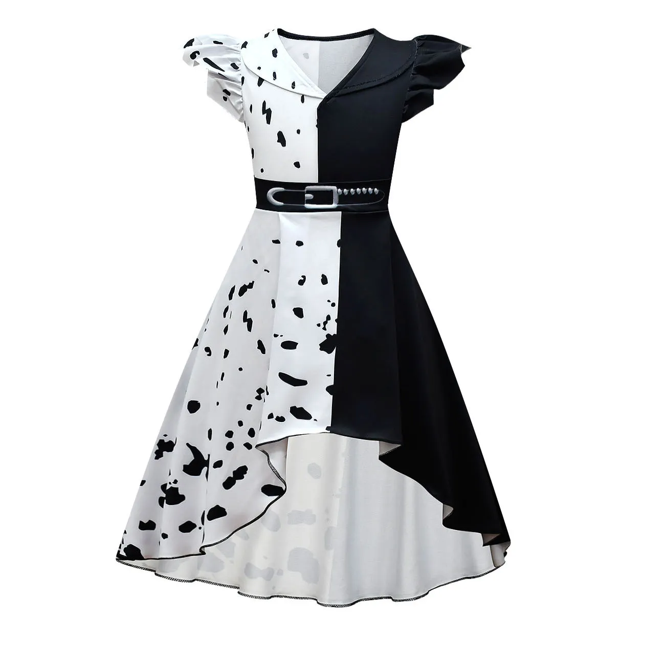 black and white masquerade dress Zombie Ghost Bride Masquerade Dress – Belchic