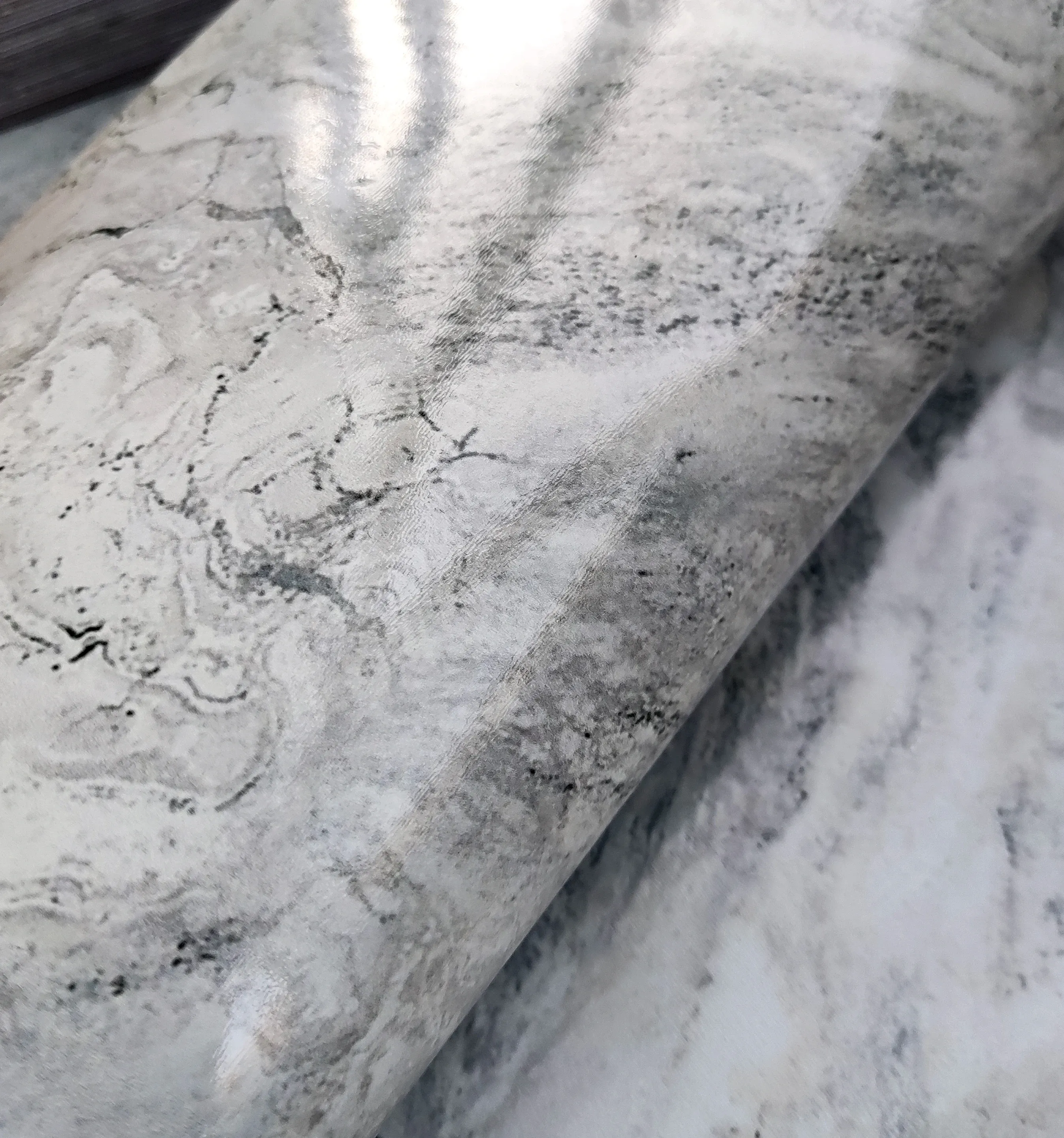 Self-Adhesive Marble Look Ceramic Floor Tiles, | Waterproof & Wear-Resistant Flooring for DIY Home Decor