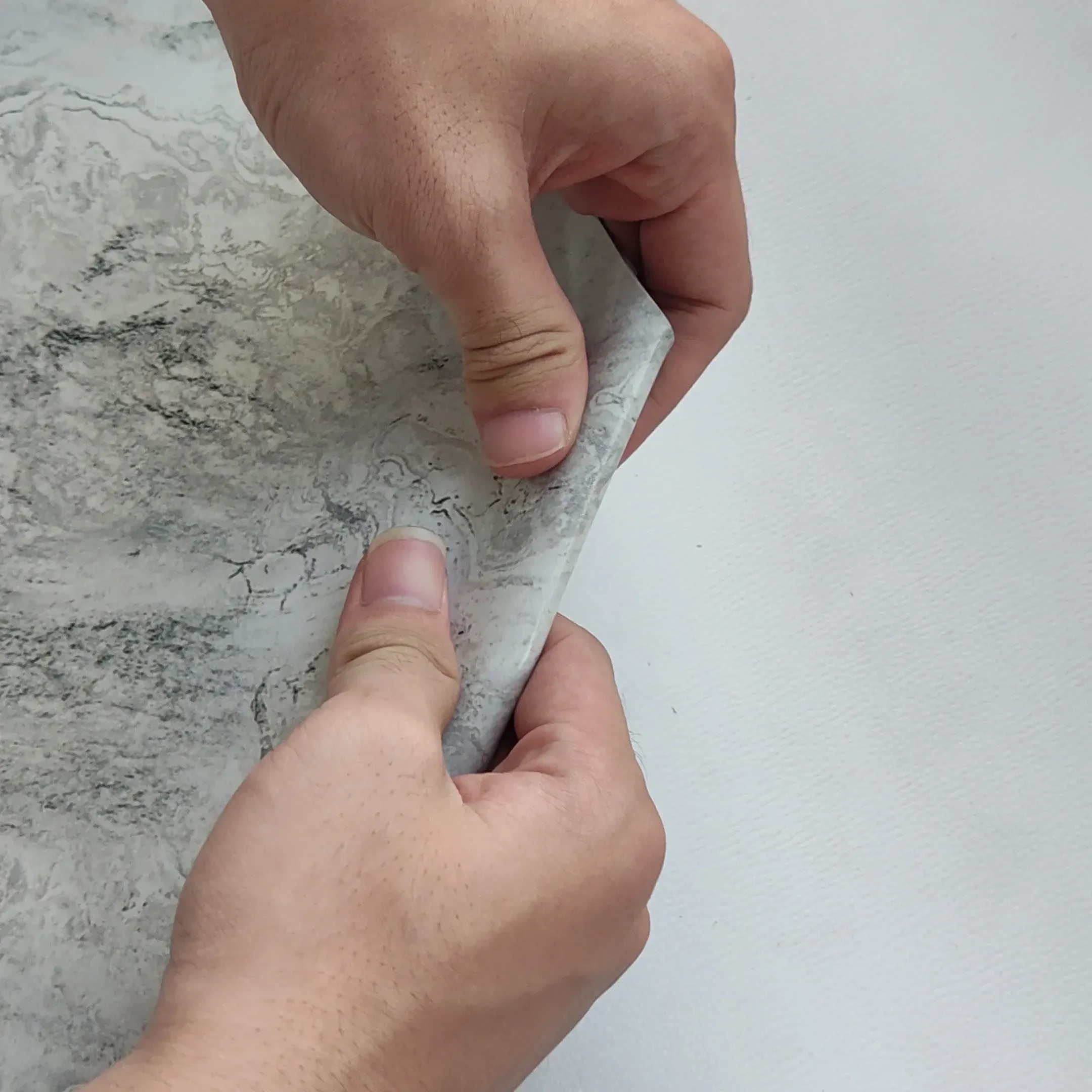 Self-Adhesive Marble Look Ceramic Floor Tiles, | Waterproof & Wear-Resistant Flooring for DIY Home Decor