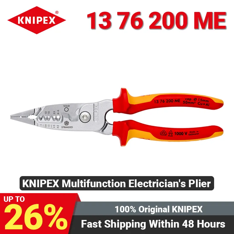 KNIPEX 13 76 200 ME Multifunctional Electrician's Wire Stripper