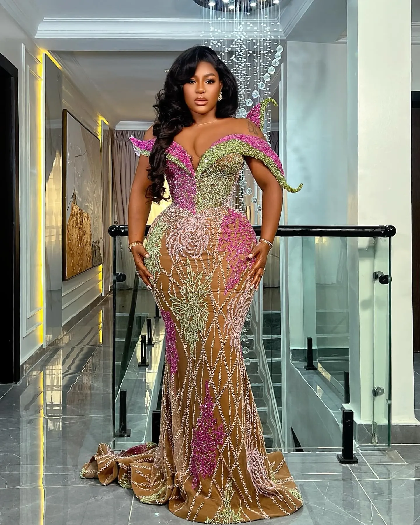 Aso Ebi Illusion Mermaid Prom Dresses 2025 Lace... From Chic_cheap, $321.41  | DHgate.Com