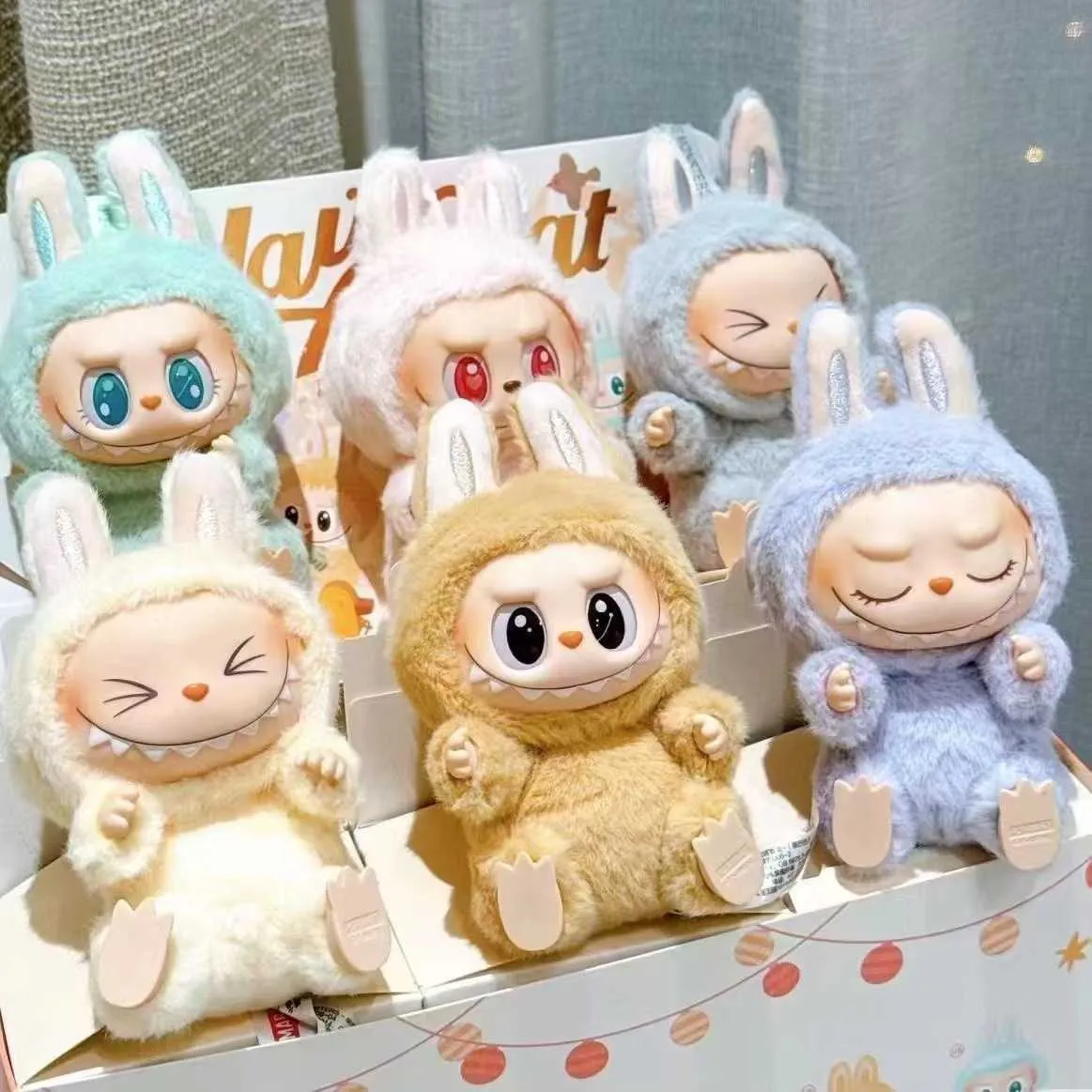 Labubu Macaron Cute Blind Box Figures Vinyl Face Plush For 3rd ...