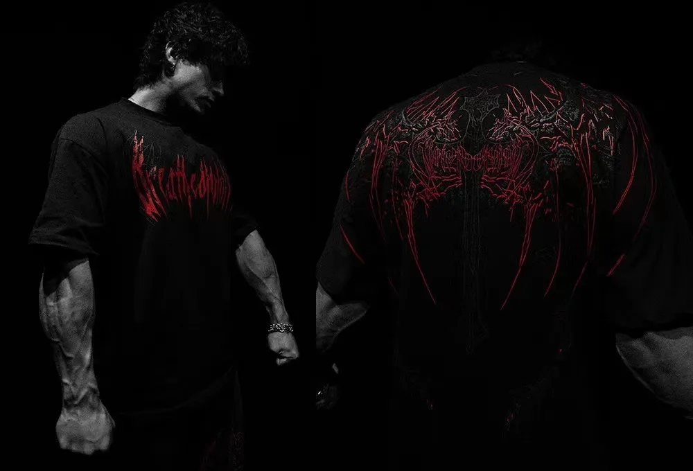 Wholesale Breathedivinity Shirt 2025 GYM Workout Oversized Tee In