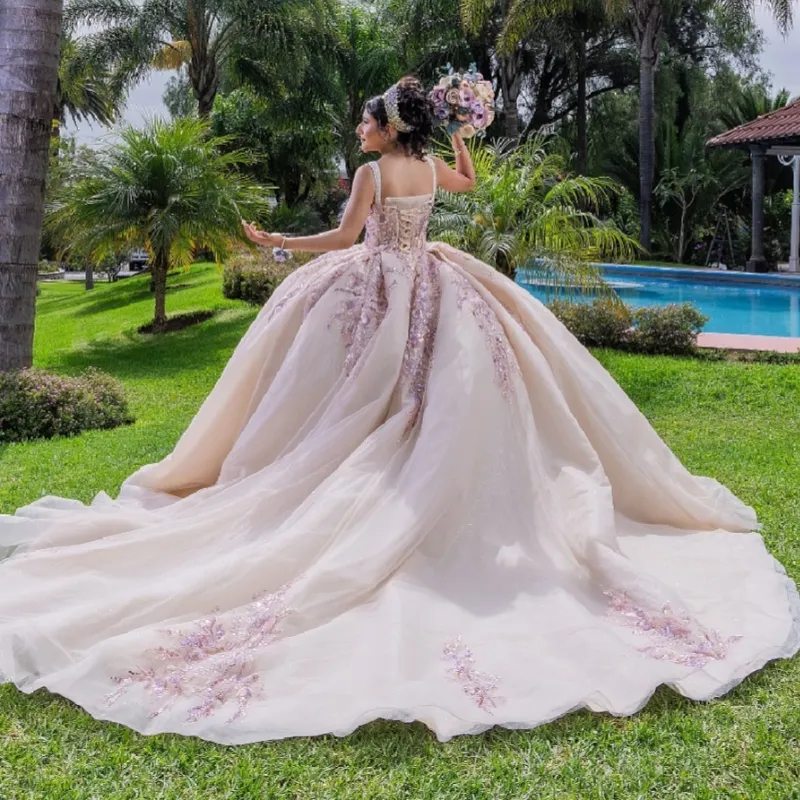 light pink sweet 16 dresses Blush Puffy Off Shoulder Ball Gowns Sixteen Beaded Crystal Pink Tulle Quinceanera Dress Princess Prom KProm Online Store Powered by Storenvy Back Details Dusty Pink Sequined Princess quinceanera