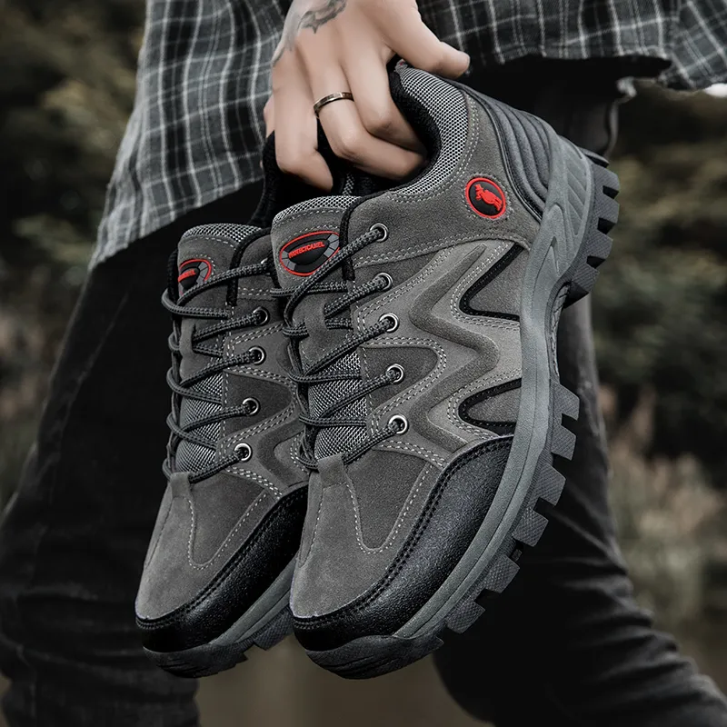 PROTECTCAMEL Designer Free Shipping Hot Outdoor Sports Running Trainer Anti-slip Comfortable Hiking Shoes For Men Brown_voghion.com