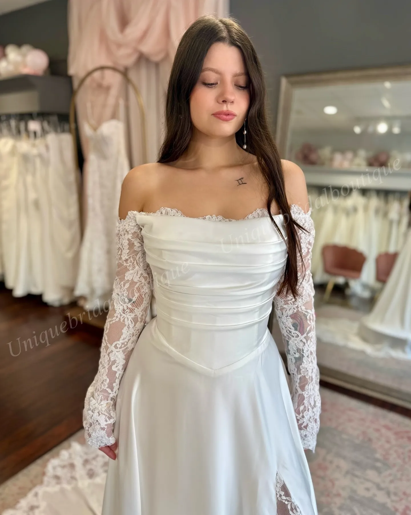 Minimalist Long Sleeve Wedding Dresses 2026 With... From Uniquebridalboutique, $128.39 | DHgate.Com Minimalist Long Sleeve Wedding Dresses 2026 With... From Uniquebridalboutique, $128.39 | DHgate.Com
