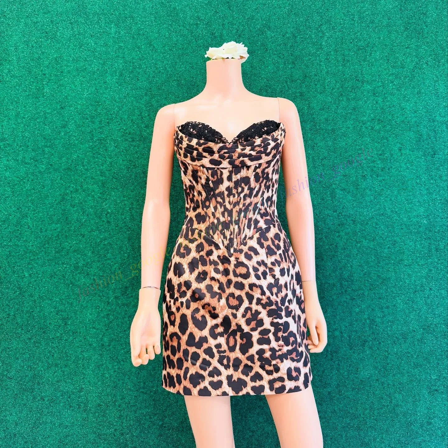 homecoming dresses lake charles louisiana Dressime Woman's Wild Animal Printed Homecoming Dress Fitted Sweetheart  Corset Mini Cocktail Dress – dressime main image 1