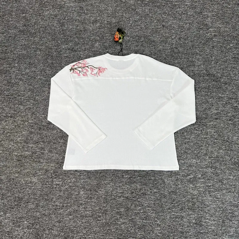 Wholesale Waffle Long Sleeve Embroidery Sakura Derschutze From
