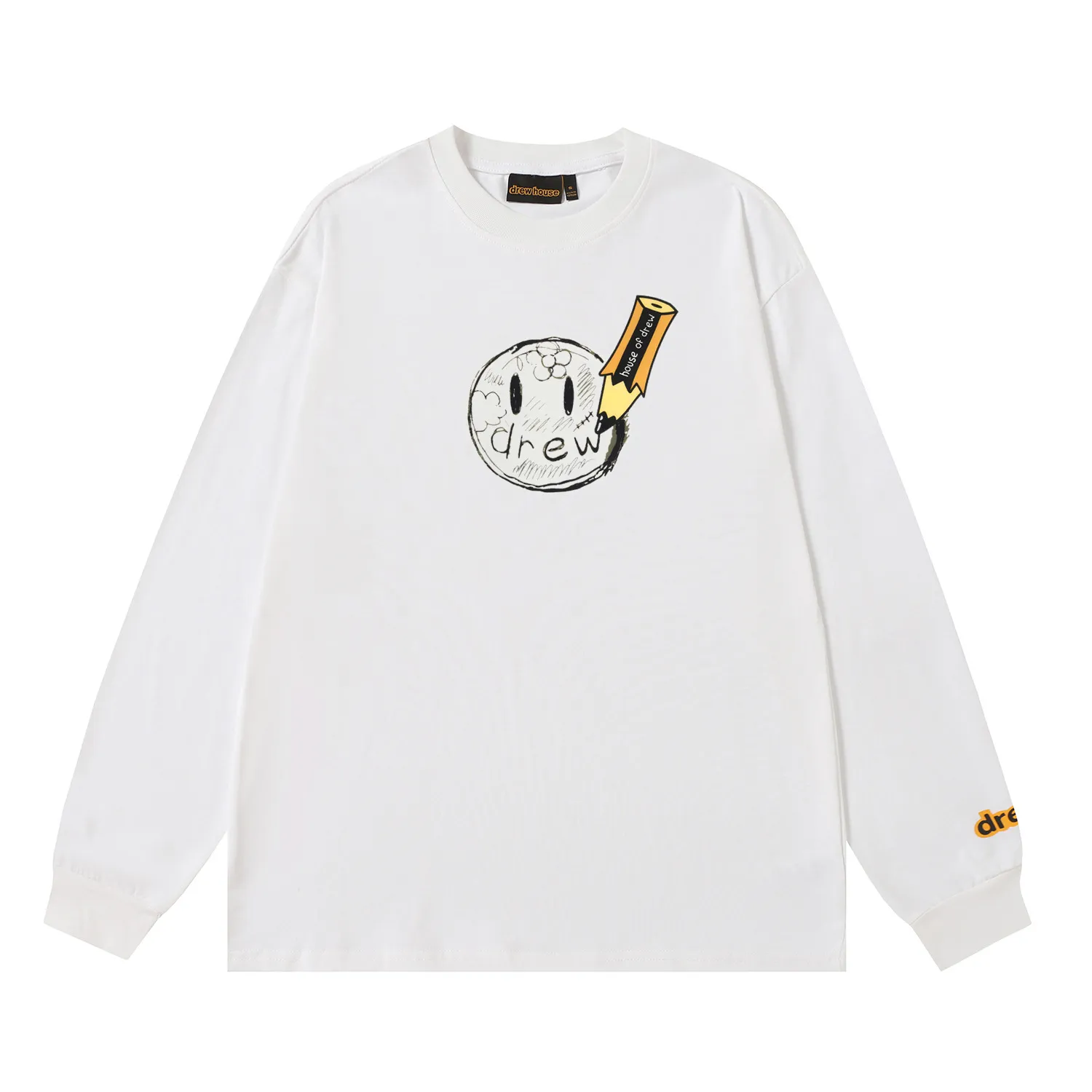 ドリューハウスニュードリューTシャツ男性と女性の長袖Tシャツ 