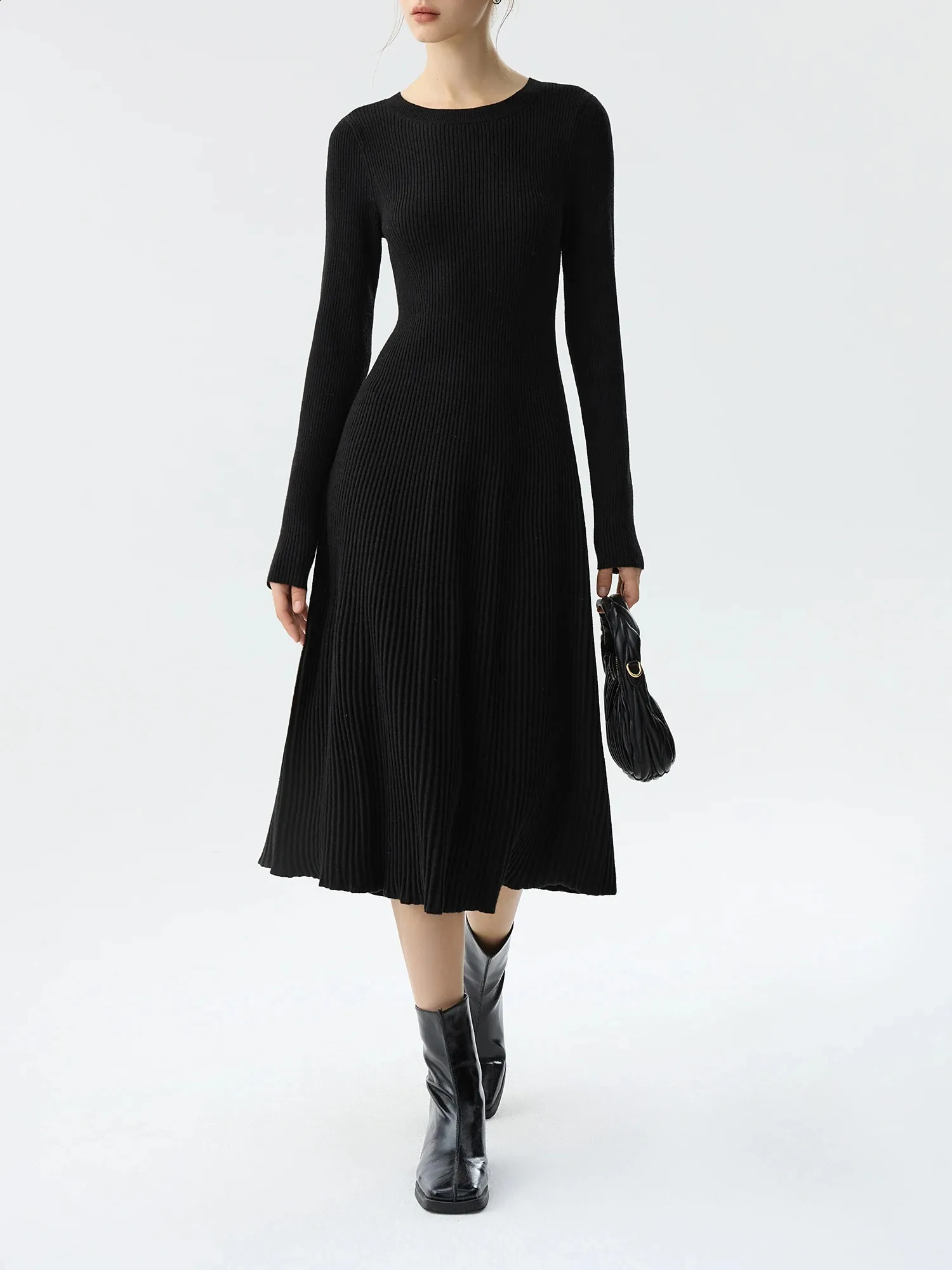slim fit knee length dresses Solid Color Sleeveless Elegant Slim-fit Knee-length Midi Dress
