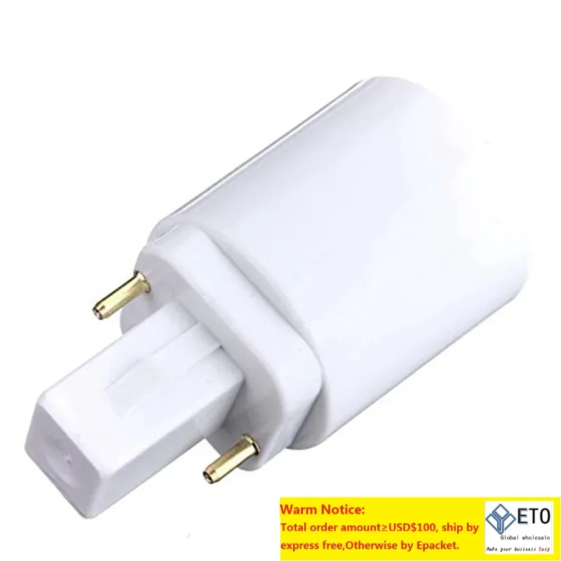 Adaptador Portalámparas G24Q A E27 DOITOOL - Pack De 4 Unidades, Convertidor Plástico Resistente Para Bombillas LED
