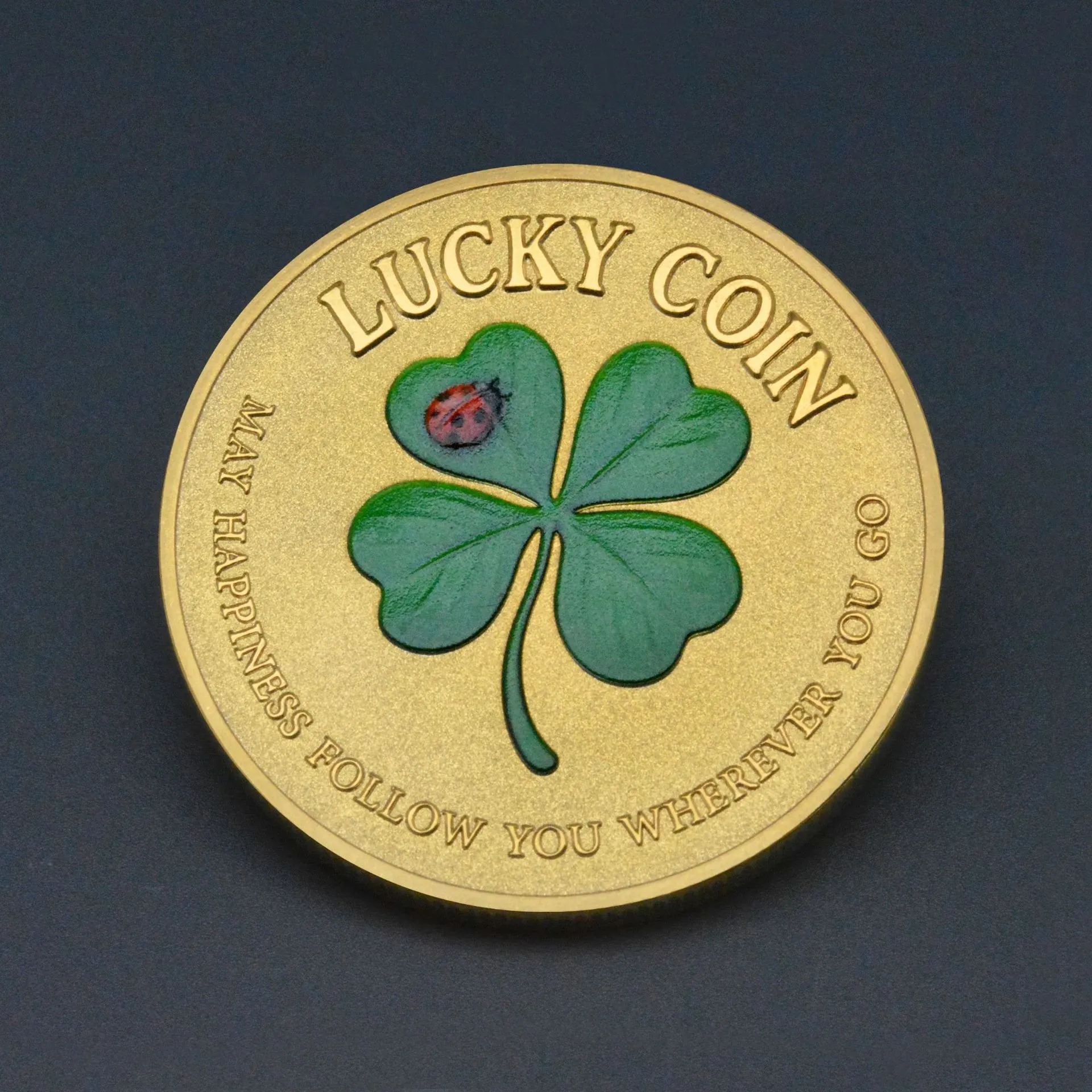 대량 Gold 4 Leaf Clover Creative Gold Silver Plated Four Leafs Clover Coin UV  인쇄 기념 가정 장식 금속 선물 럭키 동전 수집. 구매로 큰 절약 | DHgate에서의 최고의 거래