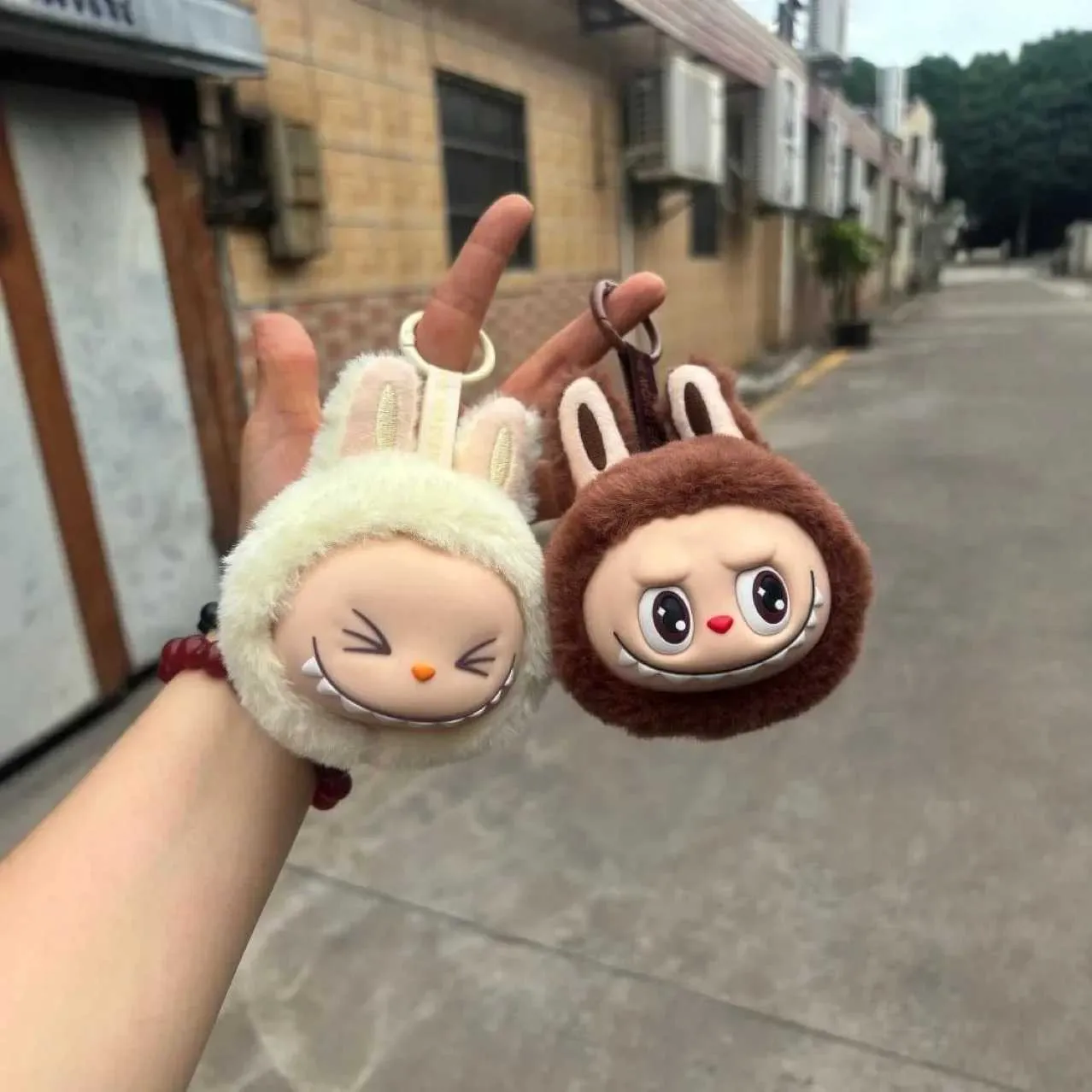 New Labubu Anime Sitting 2nd Generation Little Head Model Toy Cute