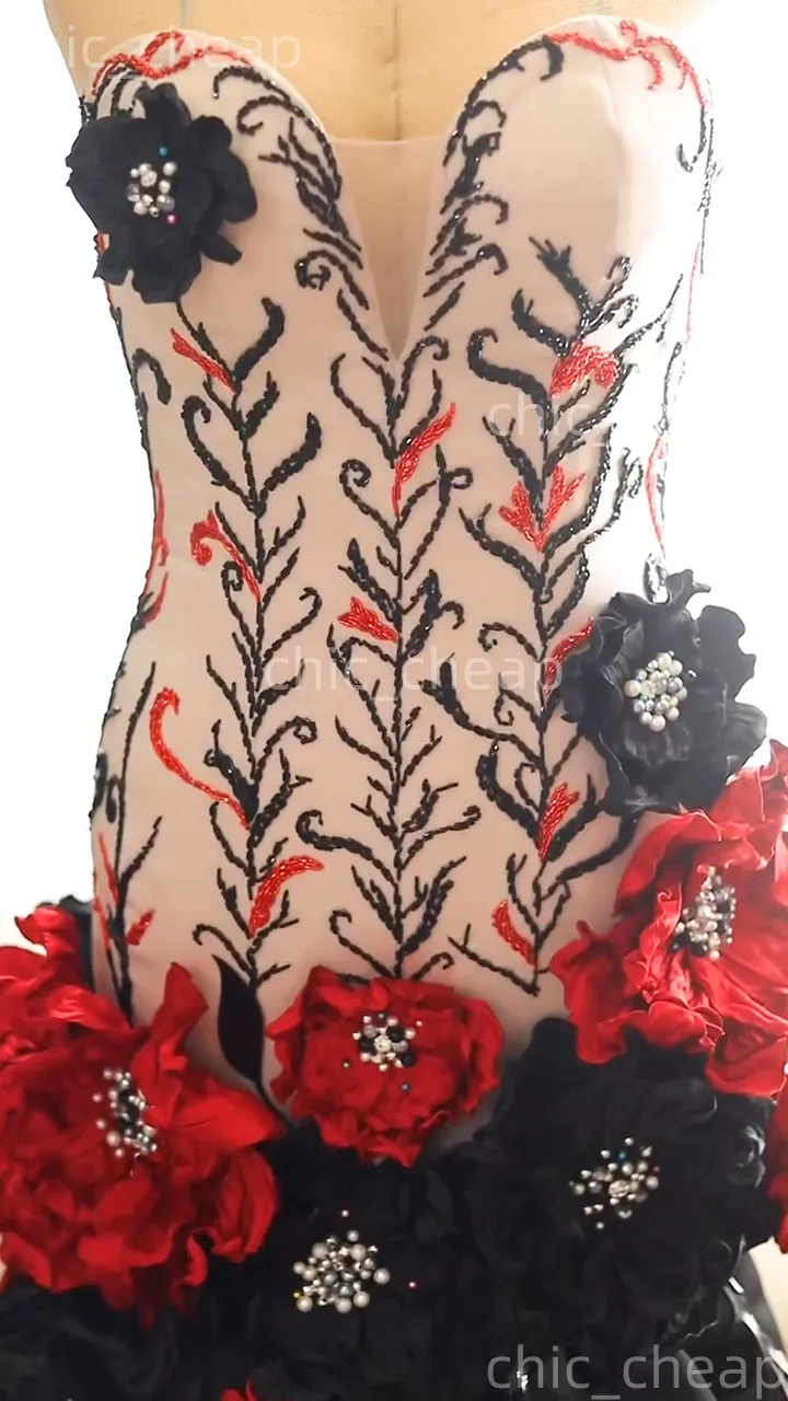 black red dress for valentine 2025 Valentine Twill Mini Dress - Red