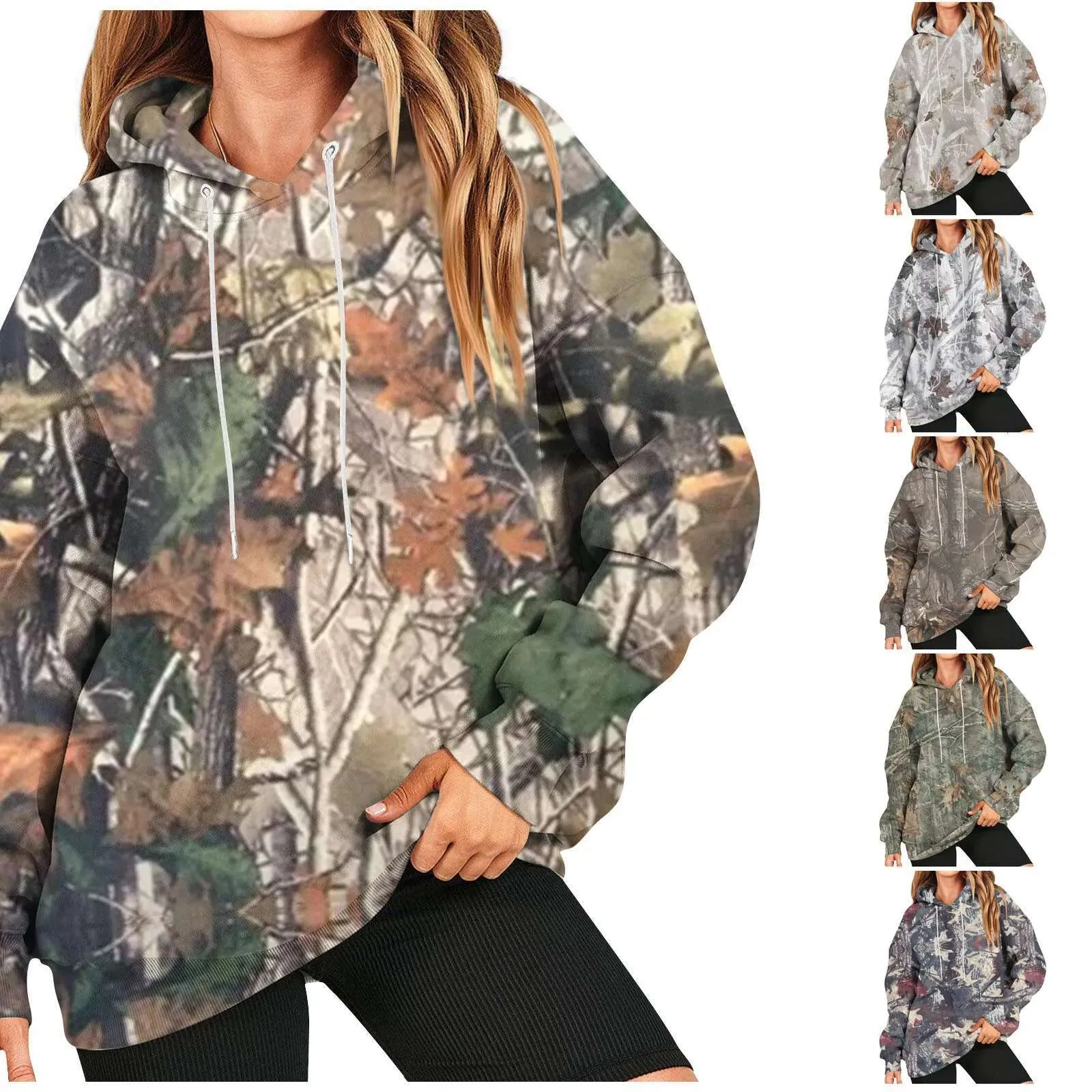 Outfit Camouflage Sweatshirt Womens Plus Size Women's Casual