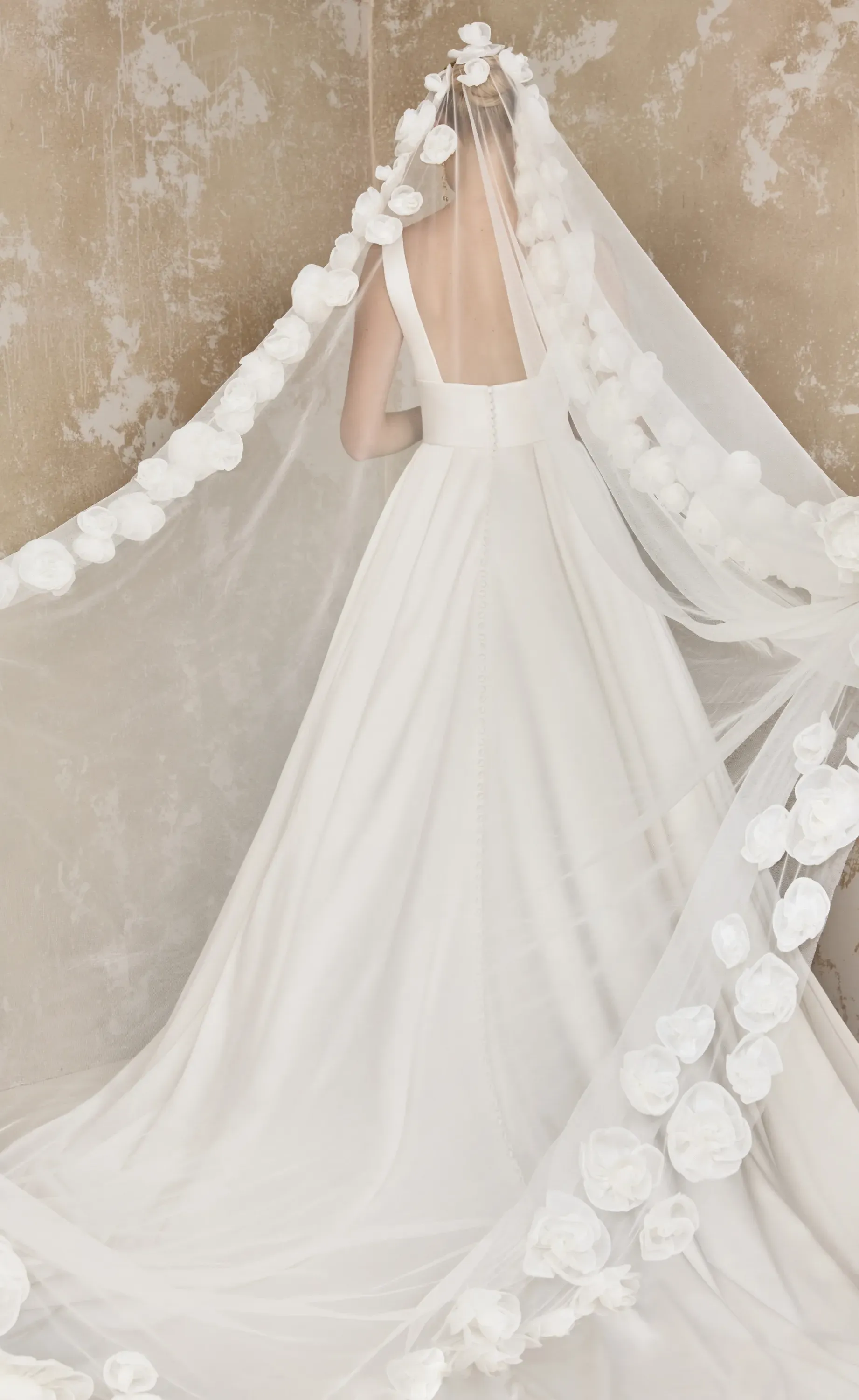 Cathedral Length Bridal Veil With Comb One Layer... From 