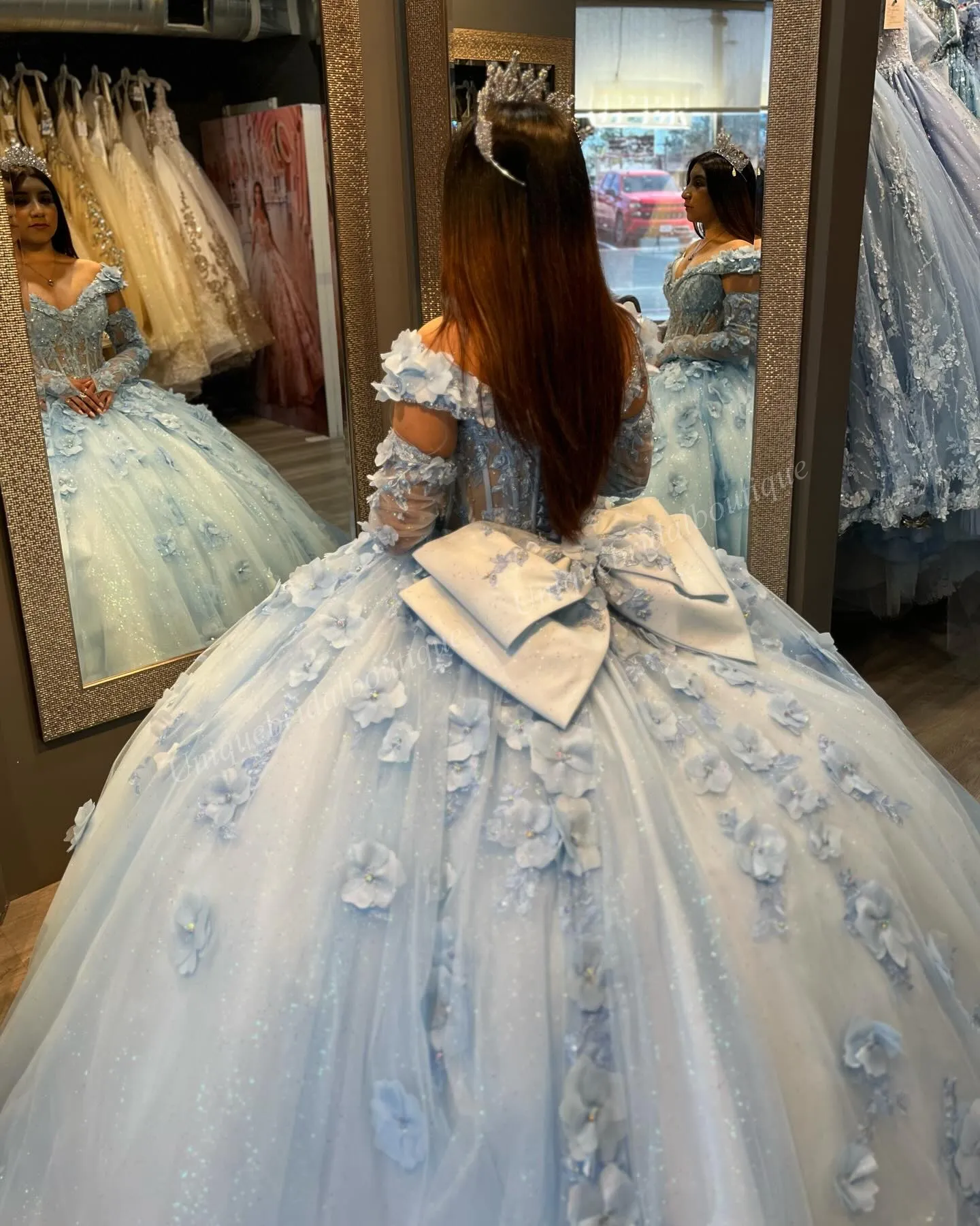Modern Vintage Off Shoulder Tulle Lace Quinceanera... From Fashion_google,  $185.46 | DHgate.Com