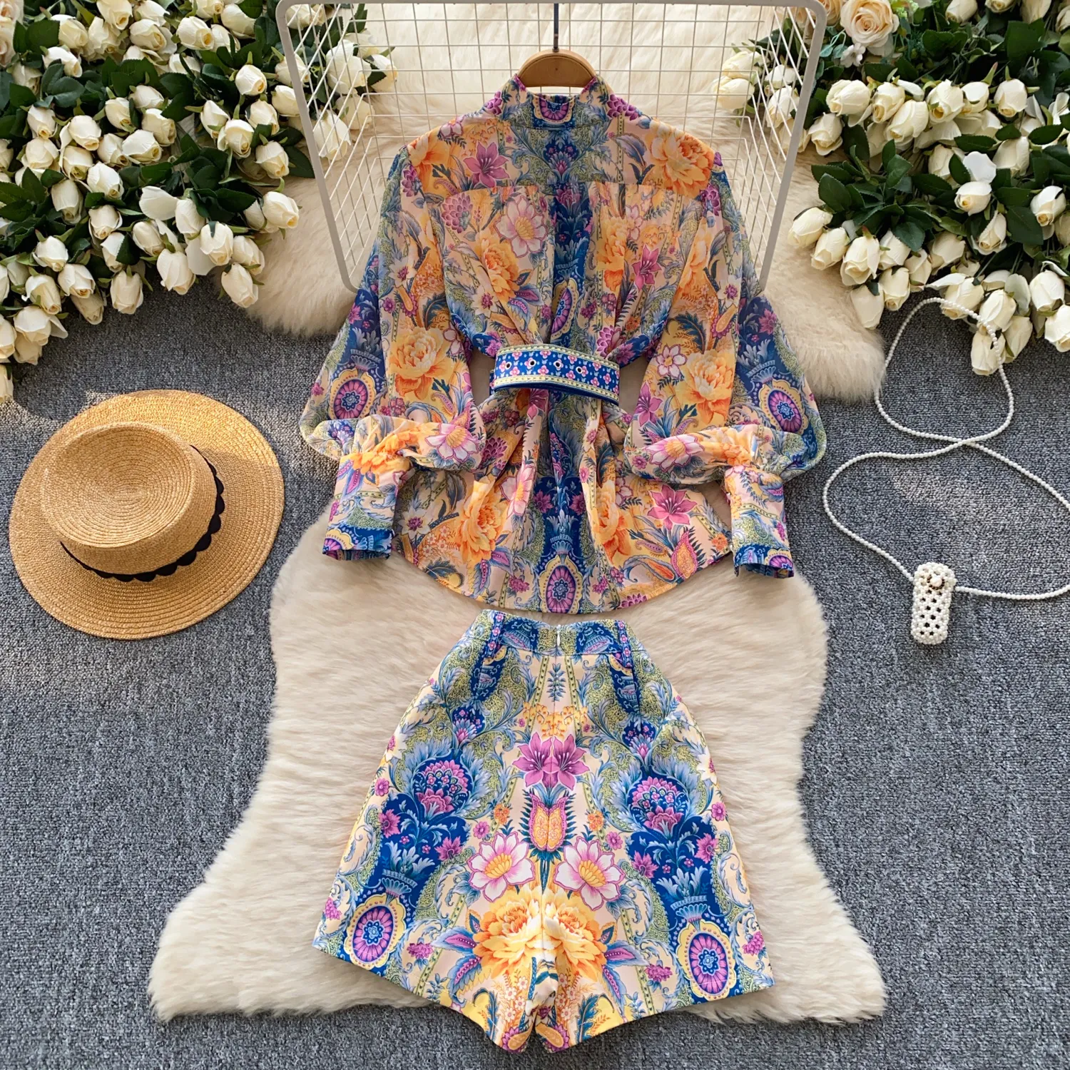 Womens Two Piece Dress Set Summer Long Sleeve Chiffon Top and High Waist Shorts from Dhgate Two Piece Dress - price 34.18 Womens Two Piece Dress Set Summer Long Sleeve Chiffon Top and High Waist Shorts from Dhgate Two Piece Dress - price 34.18