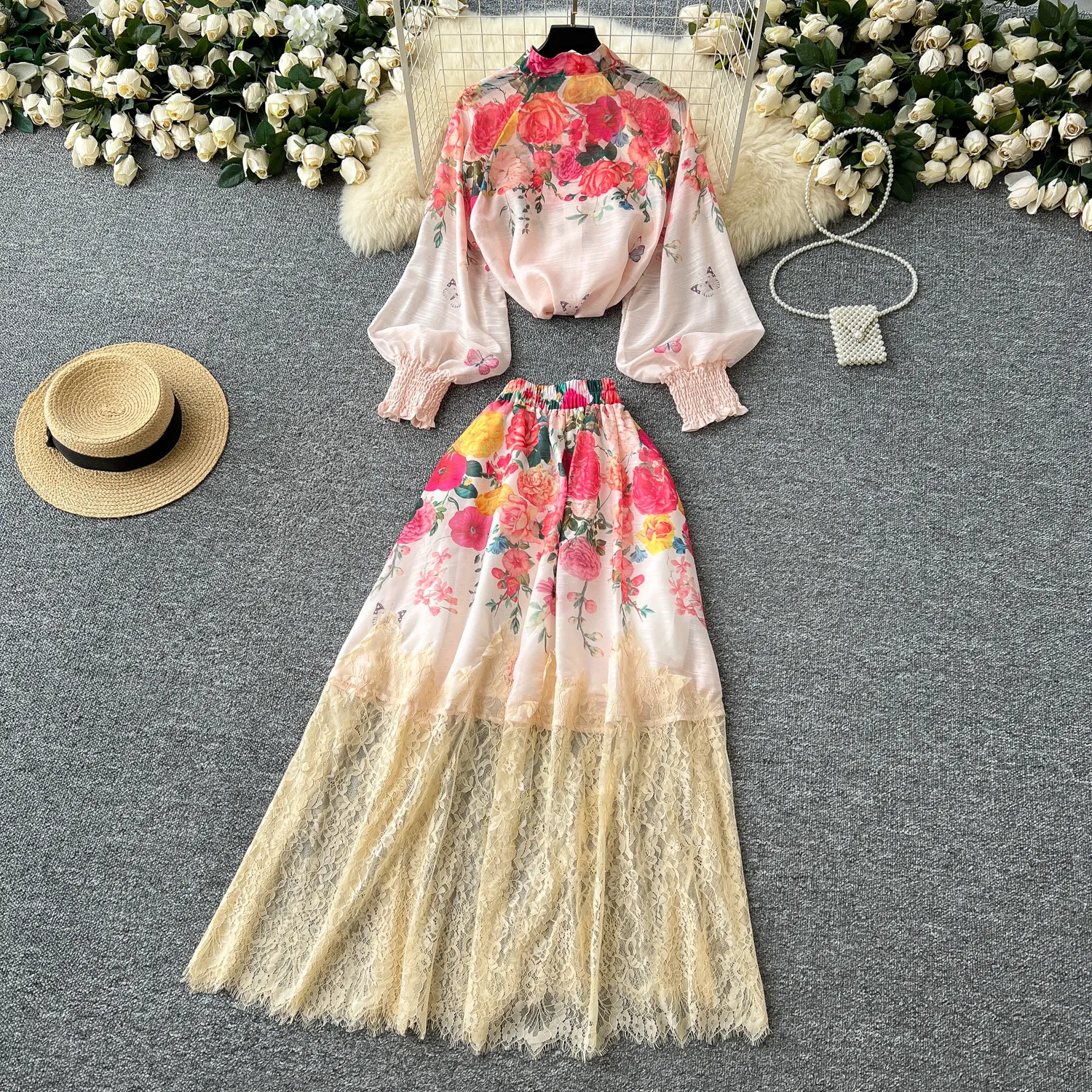 Elastic Waist Green Linen Long Skirt 3296 Elastic Waist Green Linen Long Skirt 3296