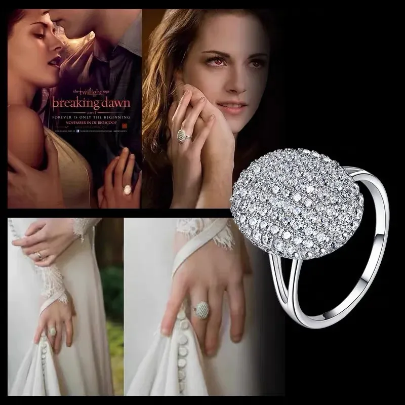 Rings De Compromiso De Plata Esterlina: Diamond De Plata Esterlina