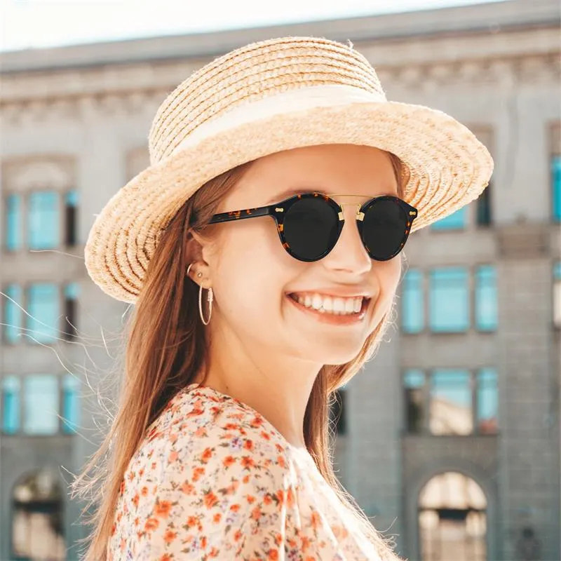 CARFIA Womens Vintage Round Sunglasses, Polarized... From  display picture 1