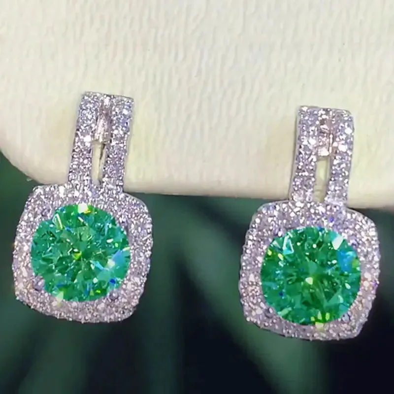 Set pendientes mujer zirconia corte redondo oro blanco luxury_voghion.com