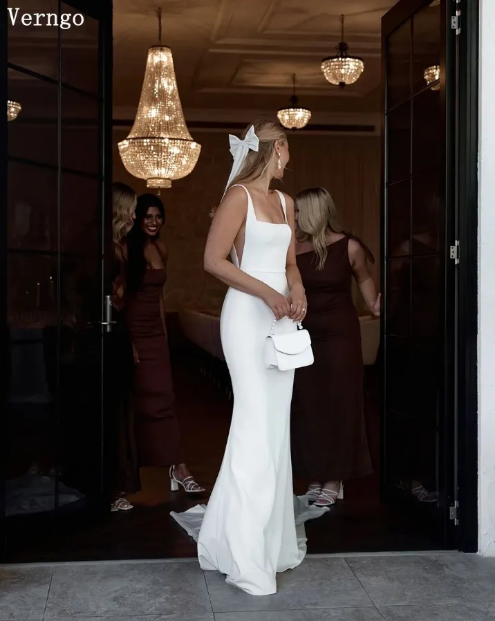 knee length dresses for ladies Long Sleeve Bridal Mermaid Dress by Ladivine WL065 main image 0