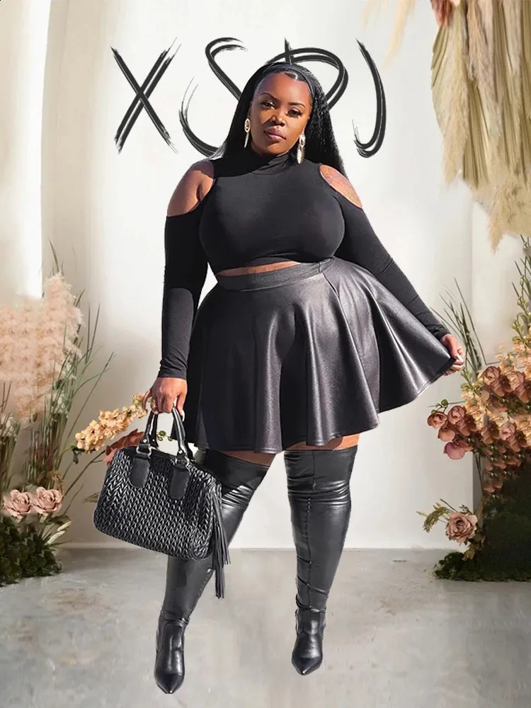 chinese dress ladies GOOD AMERICAN FAUX LEATHER MIDI SKIRT  Envy by Melissa Gorga
