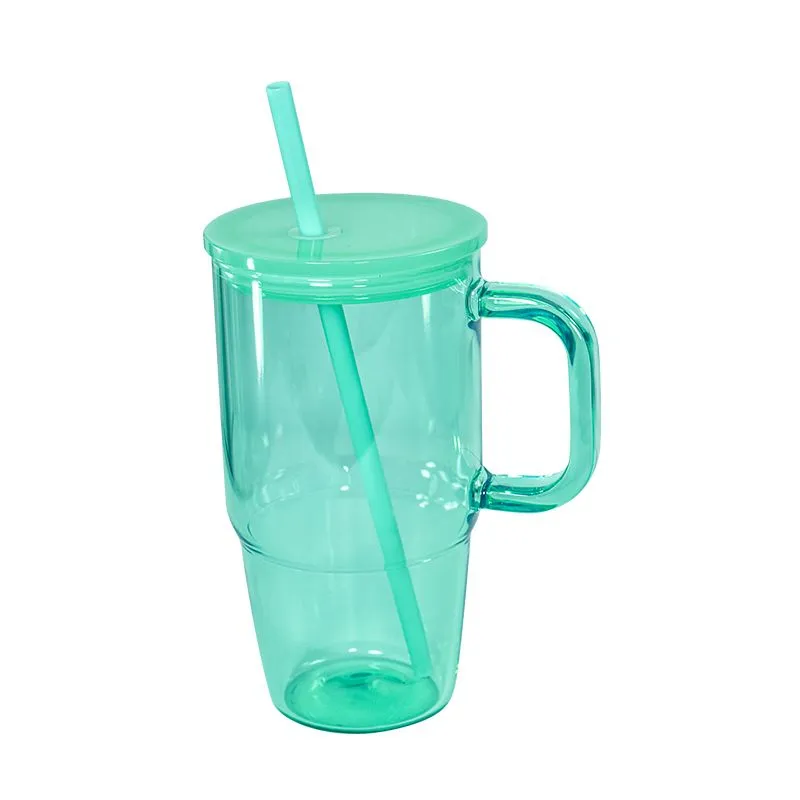 2.5 litre water bottle glass Glass water bottle with silicone sleeve 2 L