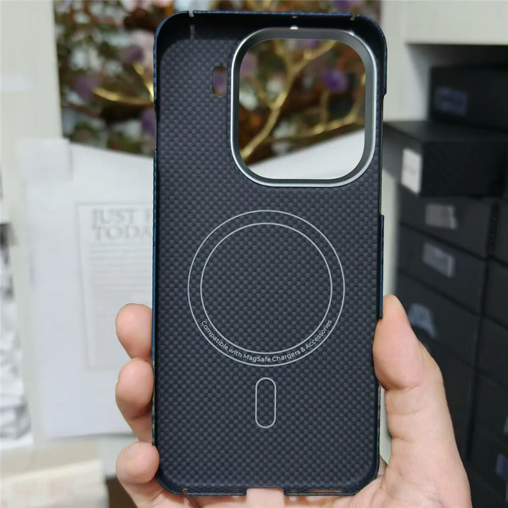 本物のカーボンファイバーアラミドスリムケース OPPO Find X9 Pro 用
