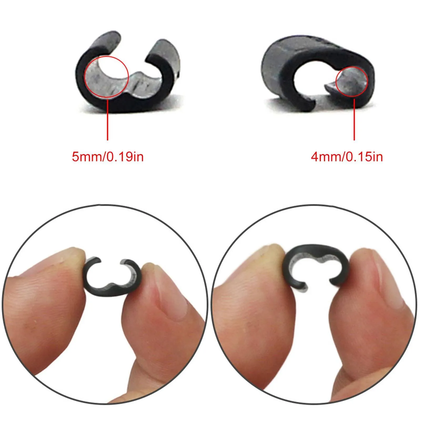 20 Colliers De Serrage Pour Câbles De Vélo – Noir, Plastique, Rotatifs 360°, Pour Freins Et Vitesses