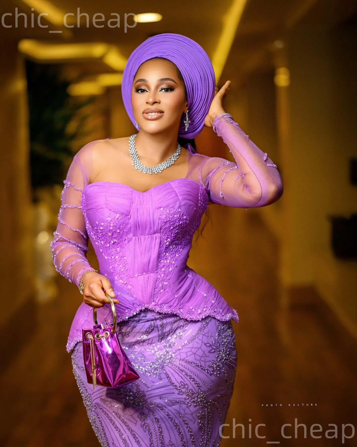 nigerian birthday dresses Shop Nigerian Brown Lace Birthday Dress with Sparkly Sequins