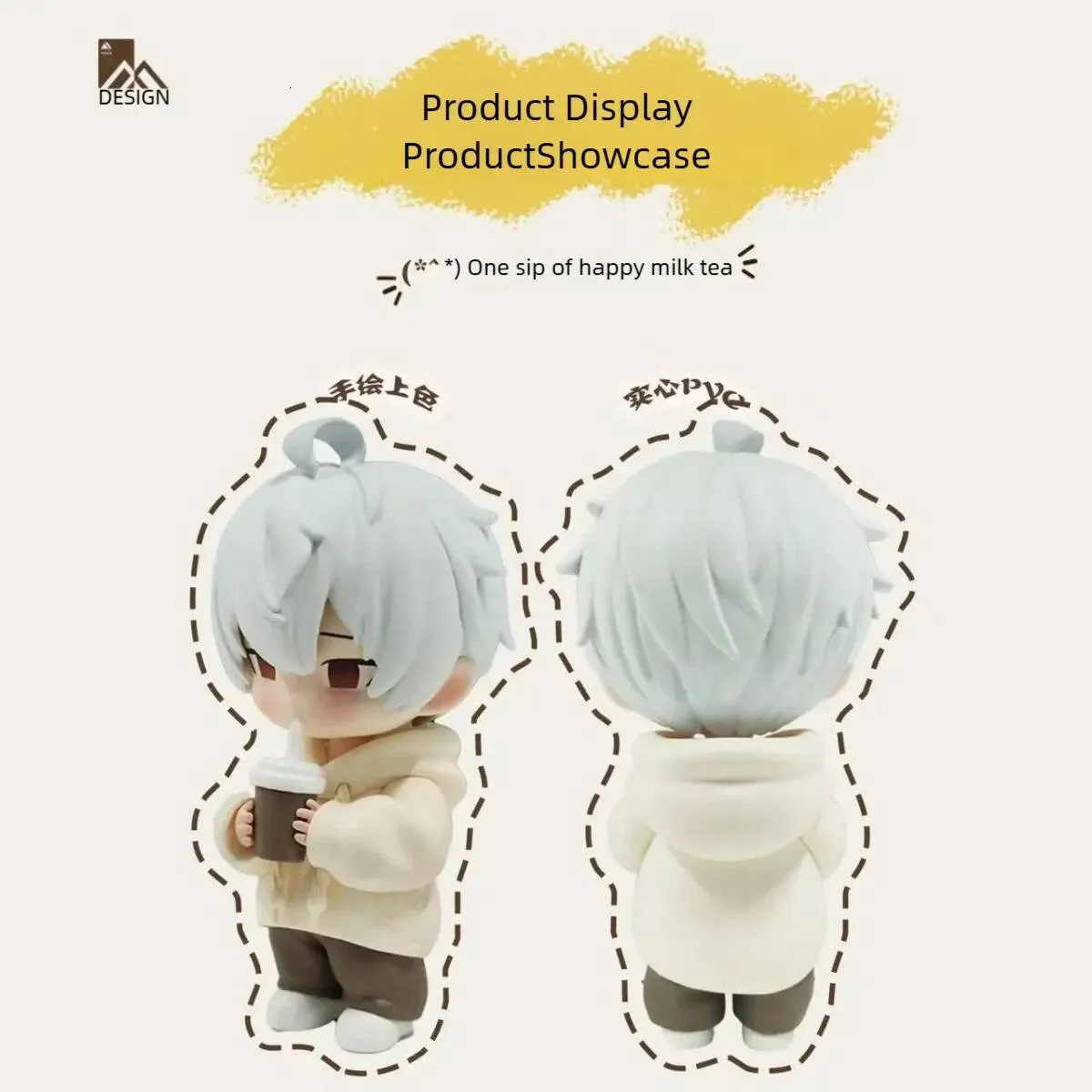 D Du Milk Tea Ceramic Desktop Figurine Cartoon From