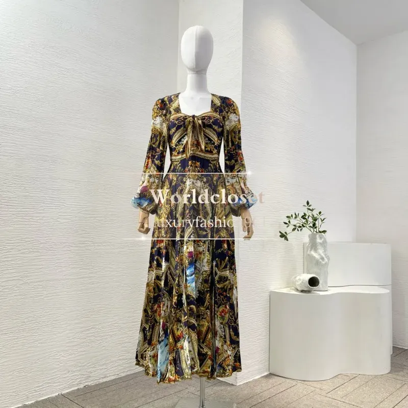 Brand Black Gold Floral Print Long Sleeve Midi Dress Squared Collar Pleat Design For Womens Party Wear From Men_essentials, $236.69 In Bulk | DHgate.Com Brand Black Gold Floral Print Long Sleeve Midi Dress Squared Collar Pleat Design For Womens Party Wear From Men_essentials, $236.69 In Bulk | DHgate.Com
