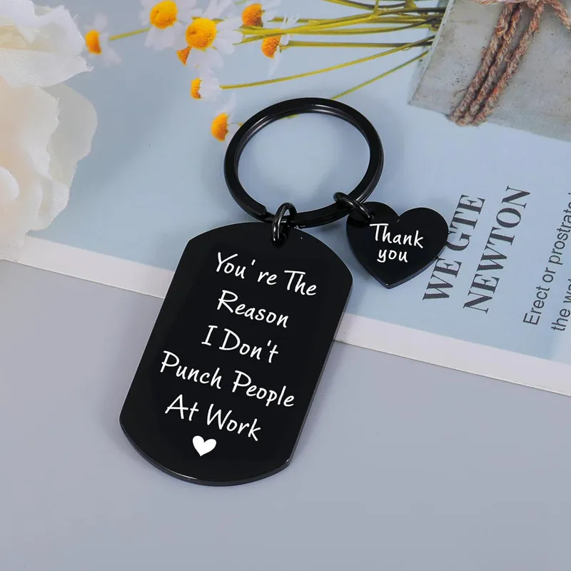 Boss Appreciation Keychain Gift – 'Great Leaders Inspire' Message For Coworker, Mentor