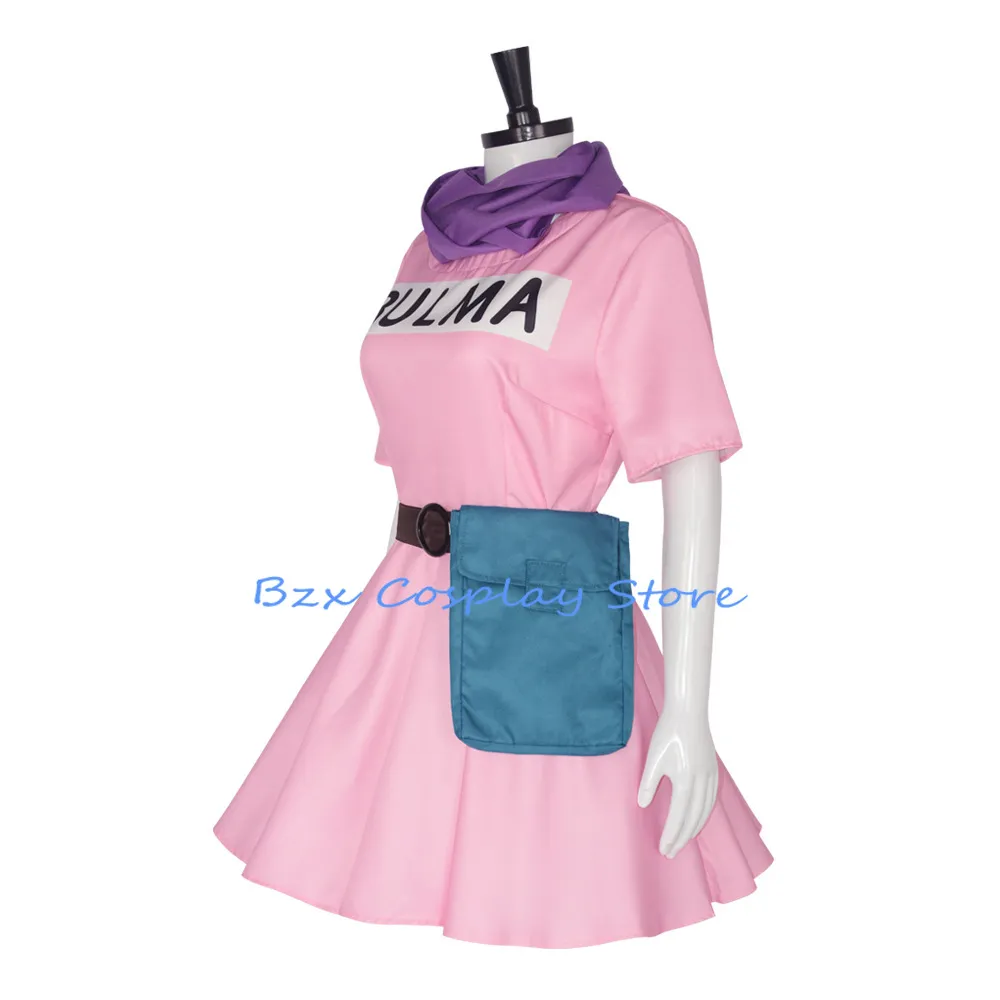 bulma pink dress costume Women's Dragon Ball Bulma Costume Dress