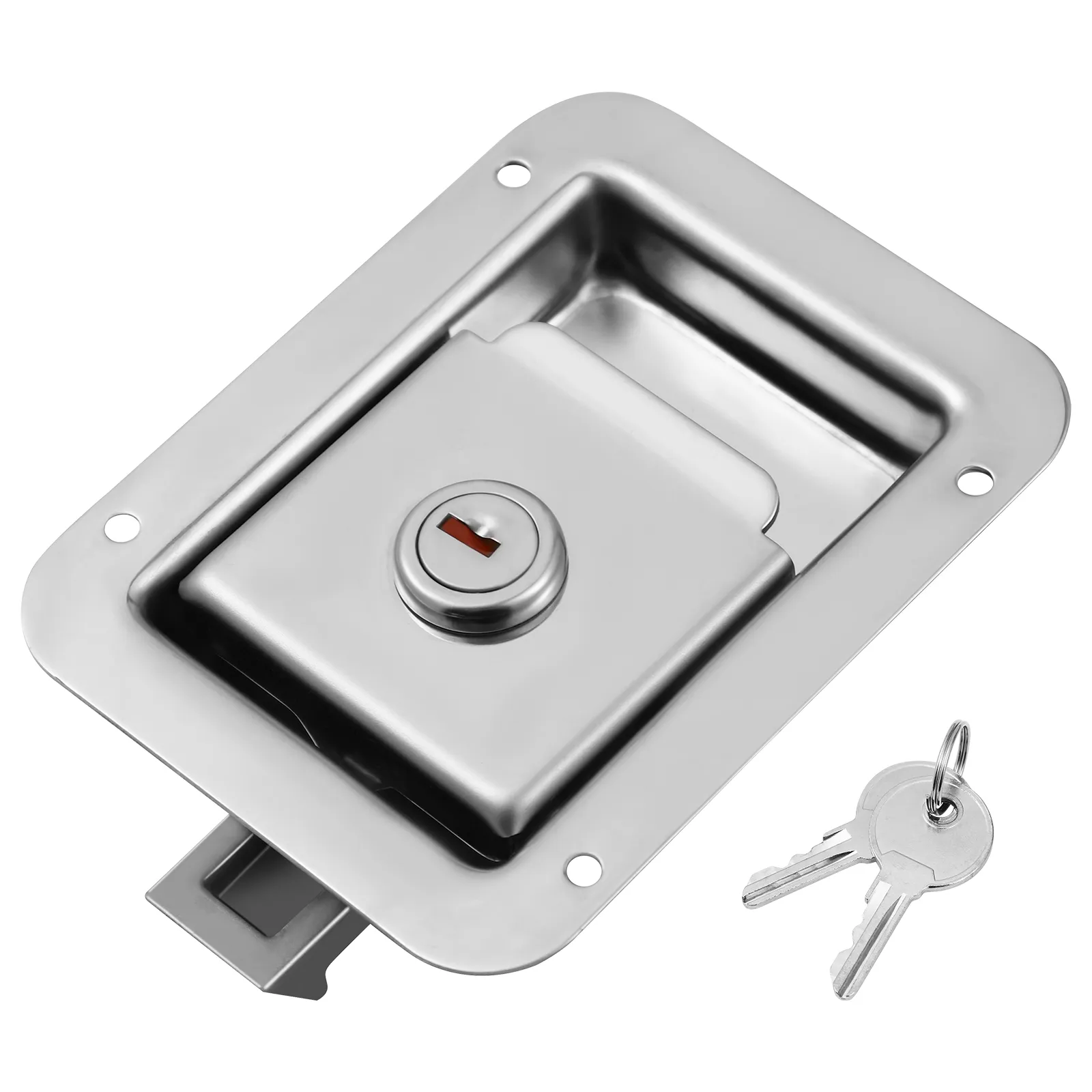 Gearzaar White RV Paddle Entry Door Lock Latch Handle For Camper Travel Trailer