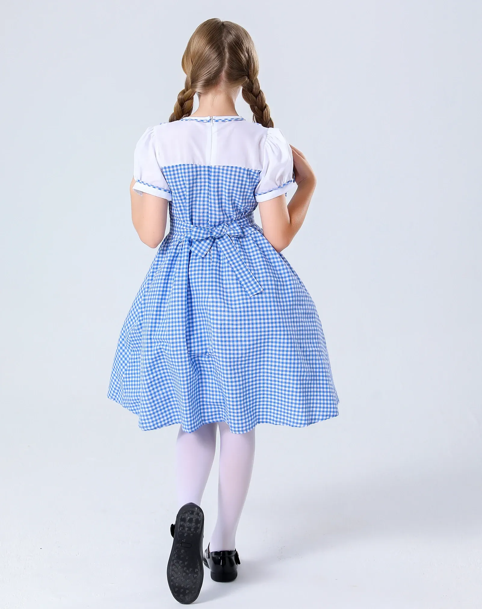 blue plaid dorothy dress Dorothy Plaid Blue Cotton Cottagecore Dress wizard of oz dress