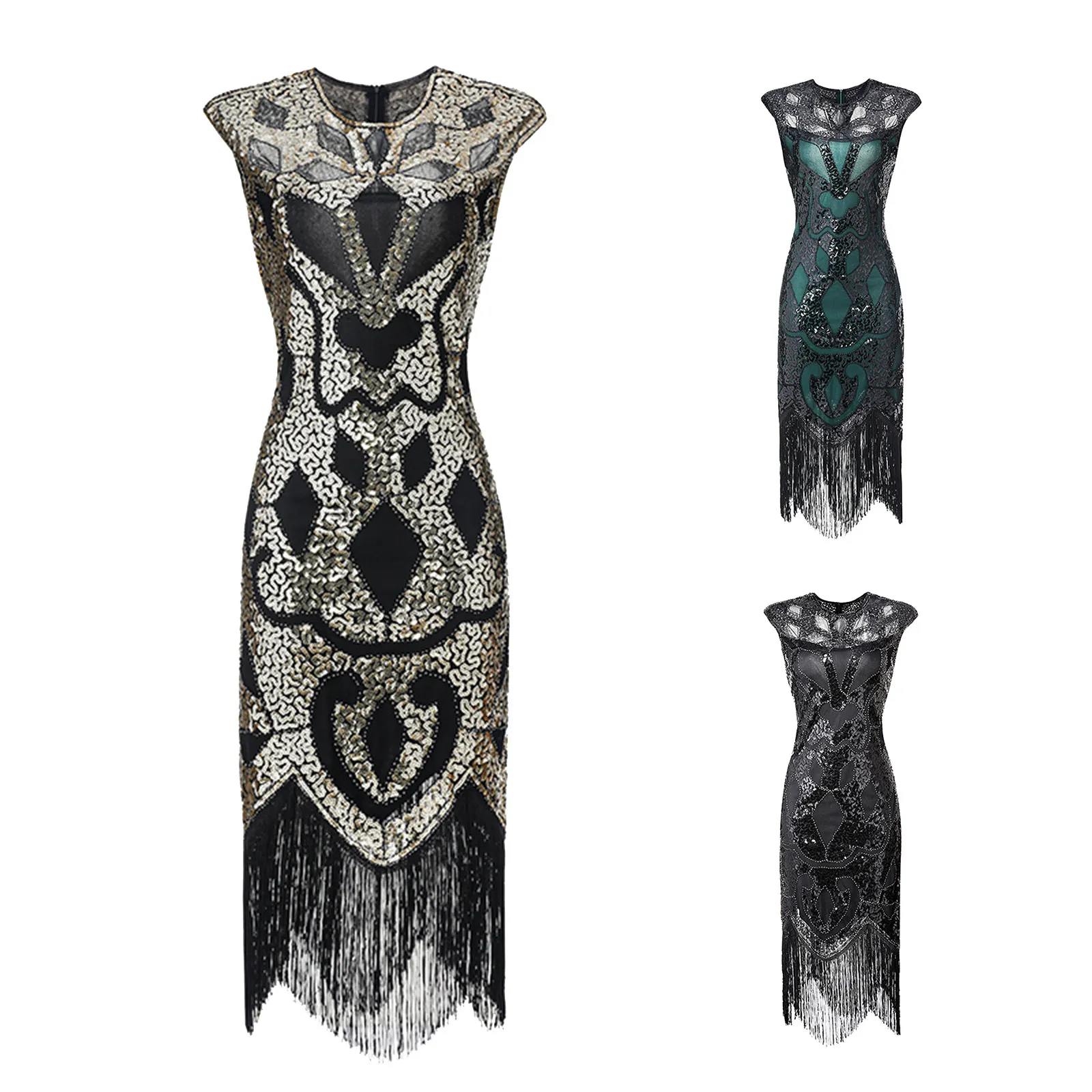 Plus Size S 4XL Womens Fashion 1920s Flapper... From 27,88  | DHgate