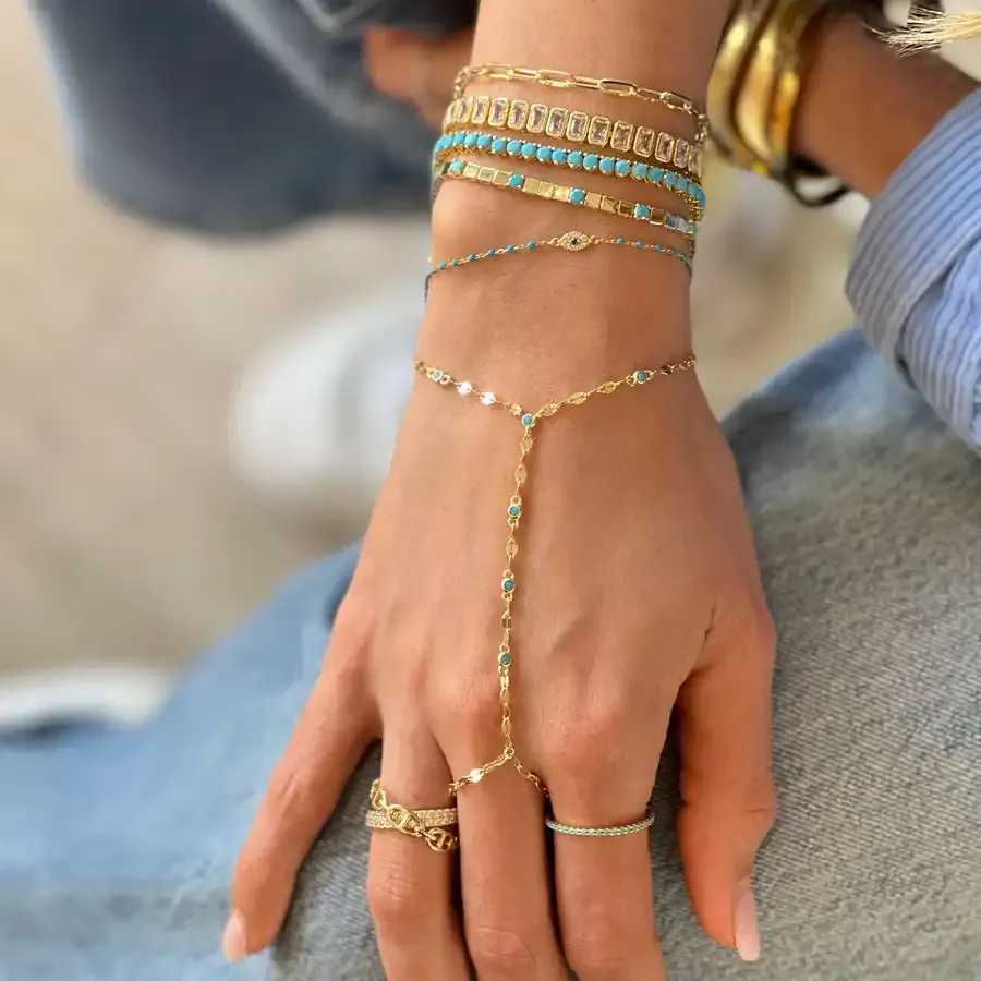 Cadena Esclava De Oro Para Xv AÃ±años Hombre Esclava Tejido Cubana