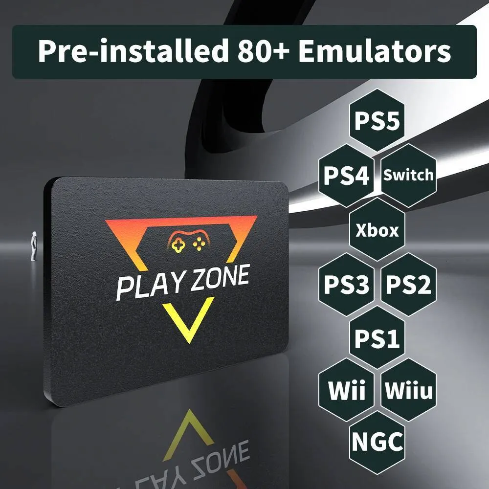 Play Zone 1TB Gaming SSD 80+ Emulator PS5/PS4/Switch/XBOX/PS3/PS2