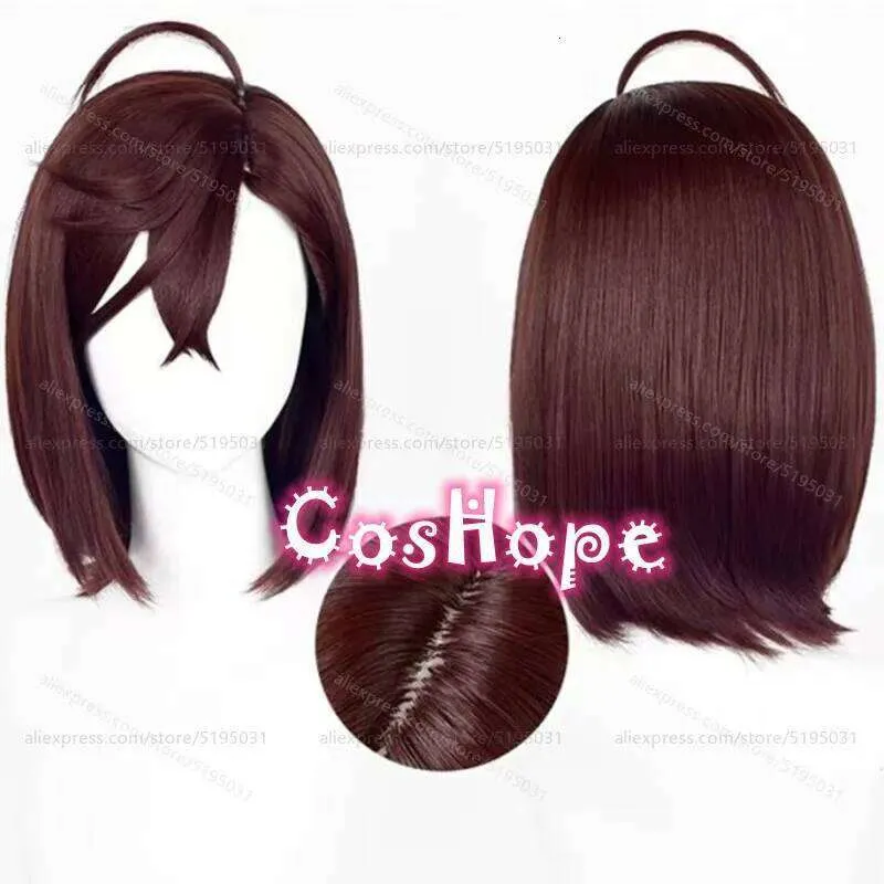 Momo Ayase 37cm Short Dark Brown Wig Anime Cosplay Heat Resistant