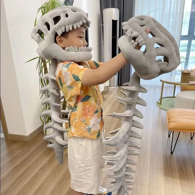 Générique plush Dinosaurs outfit, Costume de dinosaure en peluche, squelette 3D, costume de squelette de dinosaure en peluche pour enfant adult cosplay