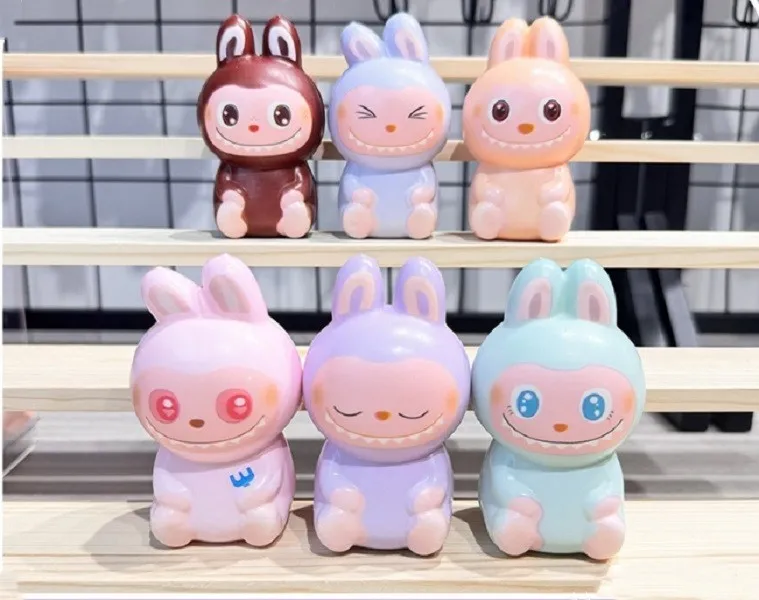 Labubu Stress Relief Toys Cartoon Slow Rebound Pinching Dolls For Kids ...