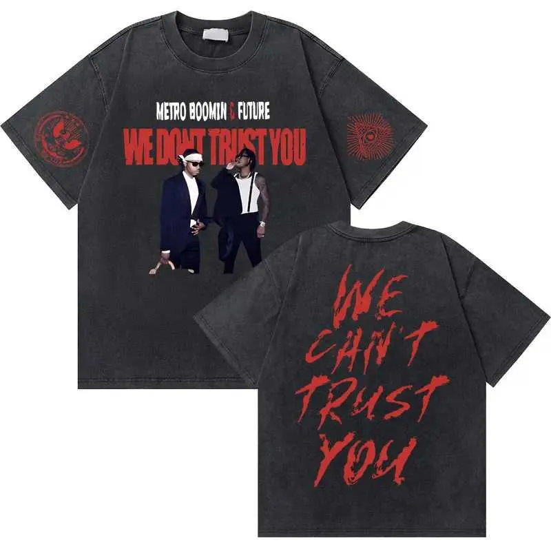 Wholesale Vintage Washed Rapper Metro Boomin Heroes Villains